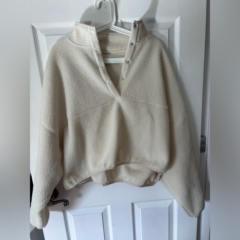 Pacsun Quarter Button up Fleece Sherpa